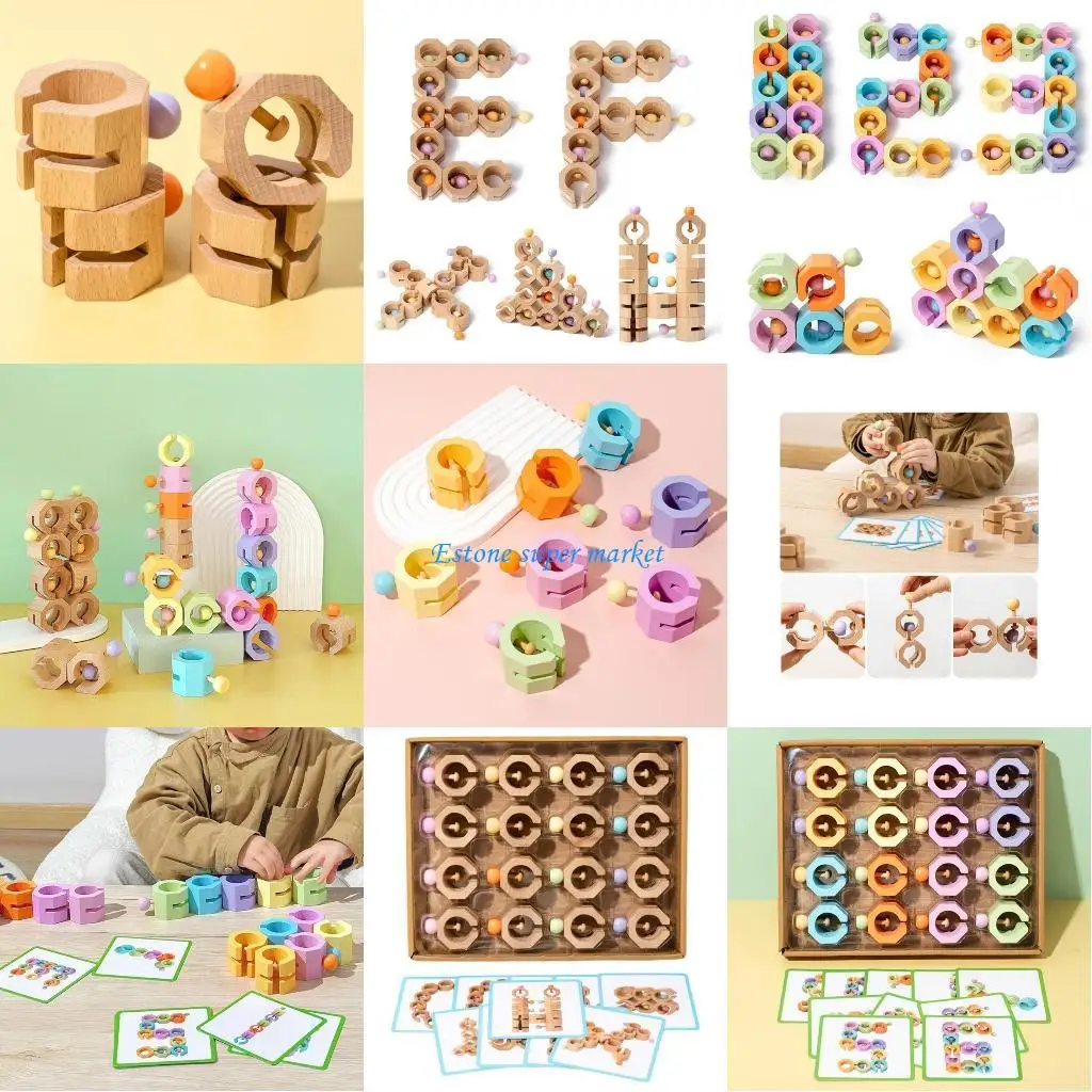 

090B Cognitive Puzzle Board Toy Building Block Teaching Toy Kids Education Toy