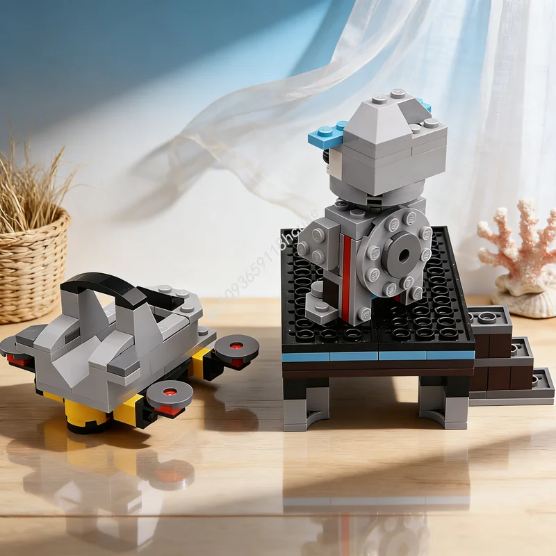 202 Piezas MOC Creator 3 en 1, Bloques de Construcción de Modelo de Taxi Dron, Juguete de Arquitectura, Idea Creativa DIY, Regalos de Navidad, Ladrillos Educativos