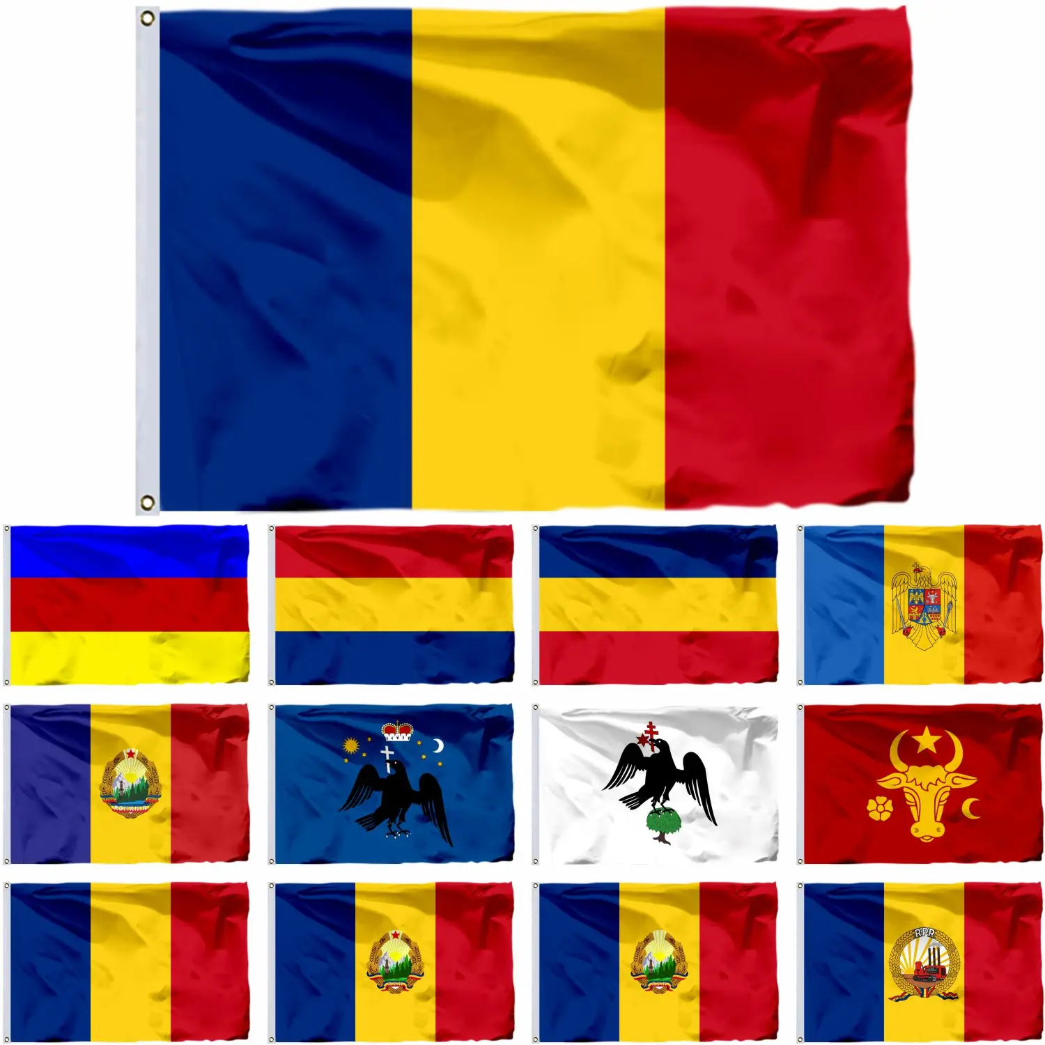 

Romania Army Flag Moldavia 3X5FT Transylvania Before 90X150CM Naval Ensign Wallachia Banner