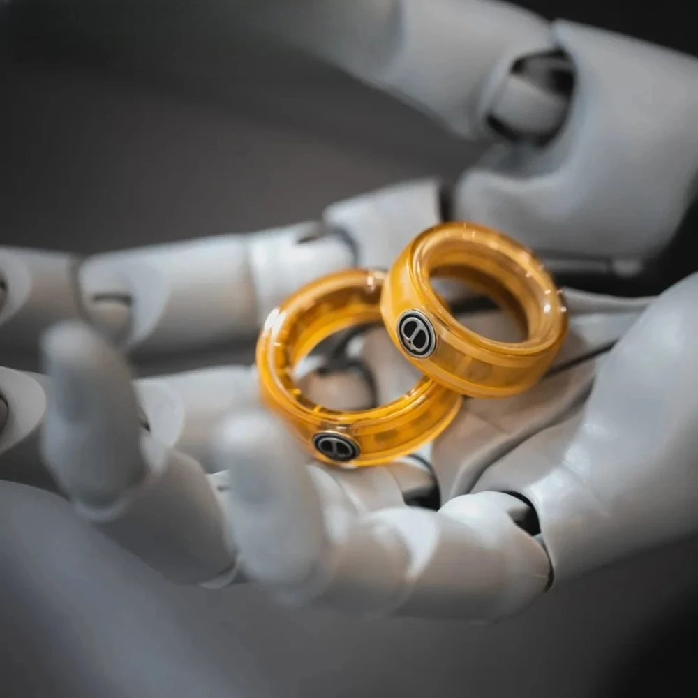 LAUTIE PEl-Amber 17mm/18.5mm/20mm Monteur-I Fidget Ring Spy Wars Serie Metalen Fidget Spinner Bureau Speelgoed LIMITED EDITION