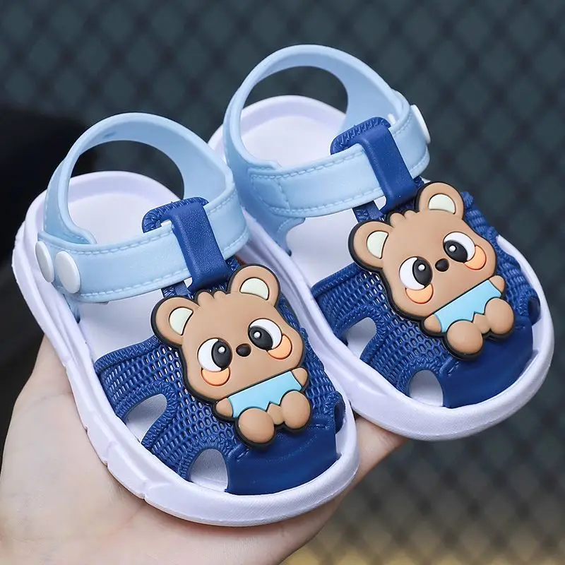 

New Summer Infant Toddler Girls Closed-Toe Walking Sandals Soft Non-Slip Thickened Sole