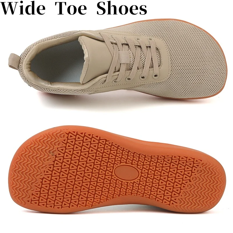 Men/Women Walking Shoes Wide Toe Barefoot Shoes Minimalist Zero Drop Shoes Breathable Fashion Sneakers