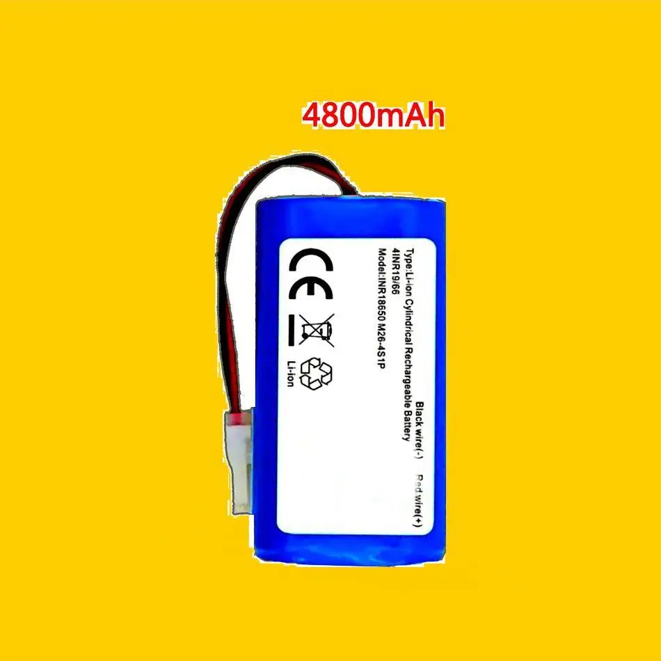 

For Ilife V5 V5s V50 V3 DF45 DF43 Plus V3s Pro Robot Vacuum Cleaner Durable Cleaning Battery 4800Mah INR18650 M26-4S1P