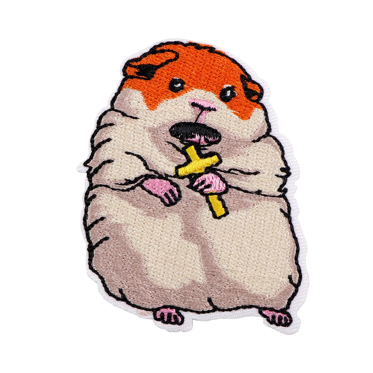 

Cute Little Dog Beaver Embroidery Patch Iron On Patches For Clothing Thermal Glue Patches For DIY Jackets Sew Stickers