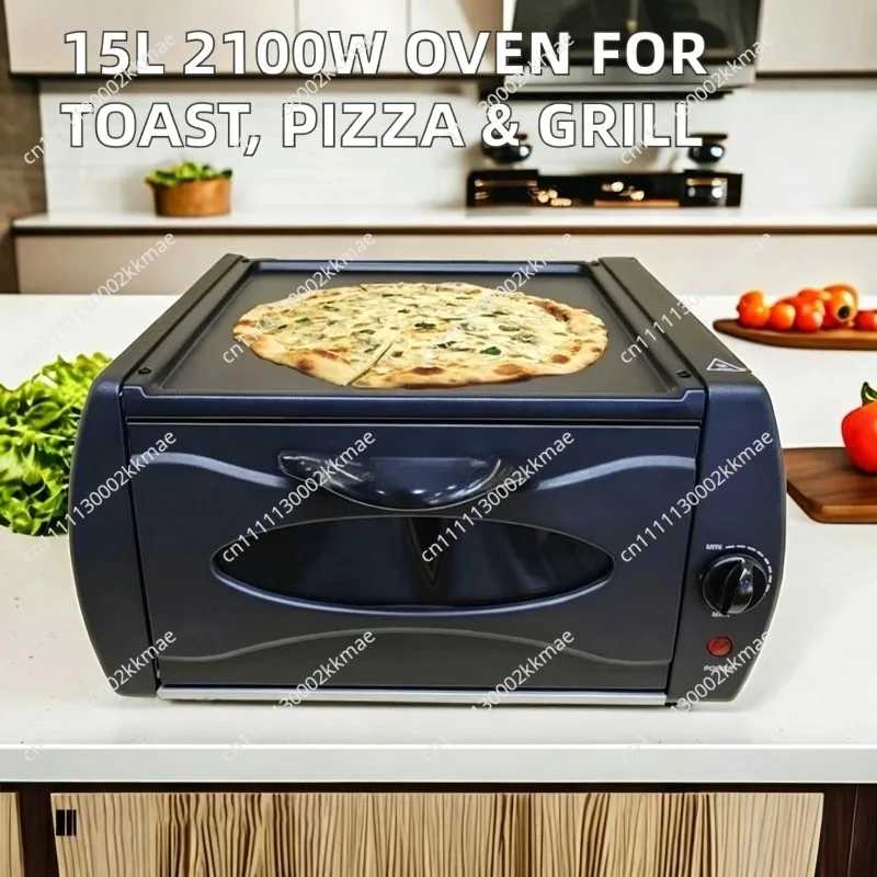 Suitable for 15L Large Capacity Oven Toaster Electric Pancake Grill Pizza Bread Baking Machine Household Visual Cooking