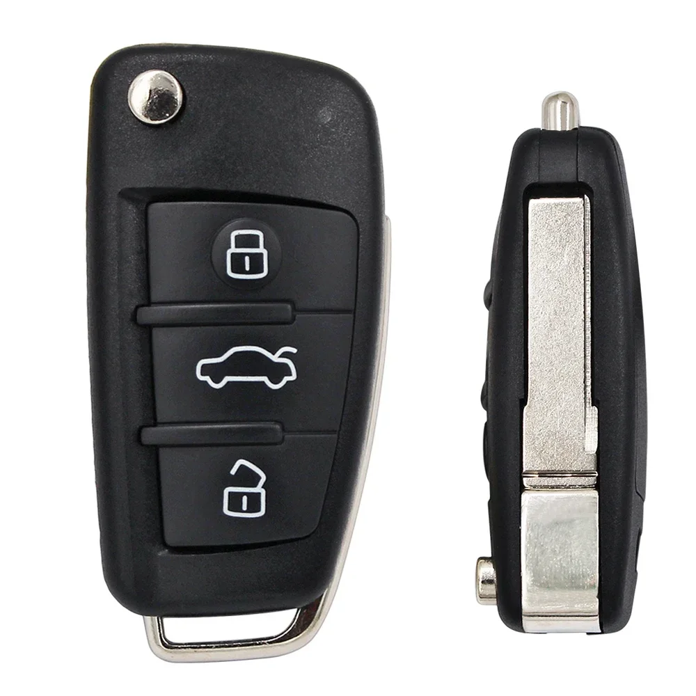 3B Flip Remote Key Fob FSK 315MHz/ 434MHz/ 868MHz 8E Chip for Audi A6 S6 Q7 2004-2015 IYZ 3314 4F0837220R 4F0837220M 4F0837220T