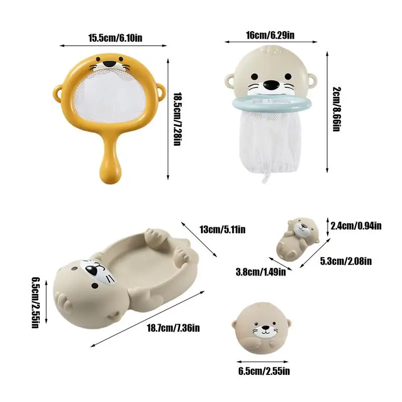 Juguetes de baño para niños, bañera de agua, juego de juguetes de animales, animales flotantes, bañera sensorial, juego para viajes, fiestas, piscina, ducha al aire libre