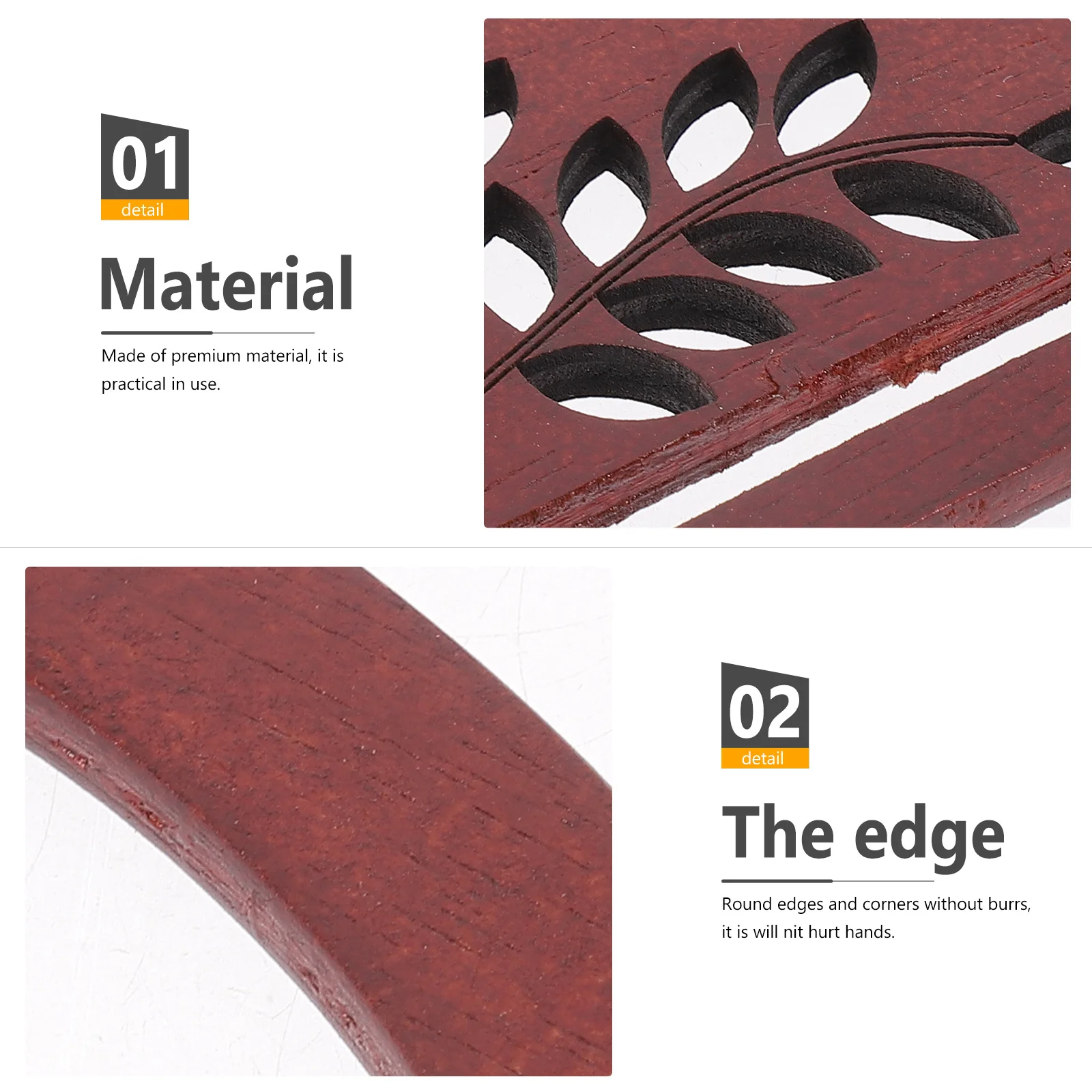 

2 pcs Wooden Handbag Handles Replacement Craft Case Deep Brown D Shaped Handle for Bag Making Travel Shopping Party Activities