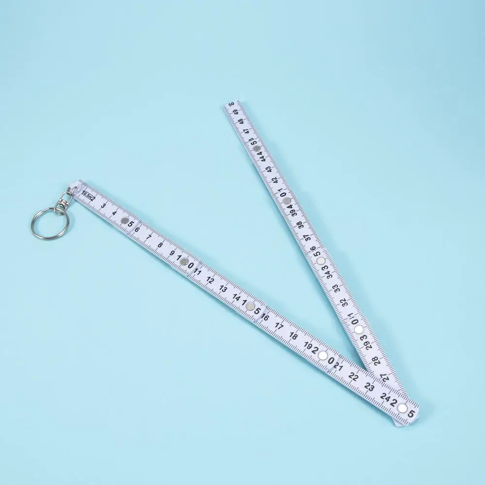 Plastic Durable Fold Folding Key Finder Key Chains Key Ring Measure Carpenter Measuring Tool