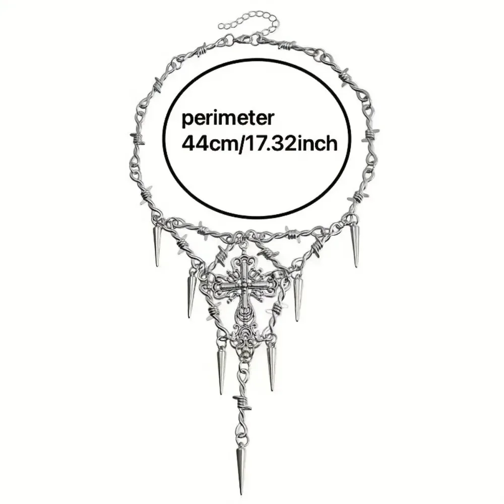 فاسق شوكة برشام قلادة للرجل امرأة الرجعية الهيب هوب سلسلة الترقوة الإناث Y2K مجوهرات الساخن فتاة المختنق اكسسوارات بالجملة