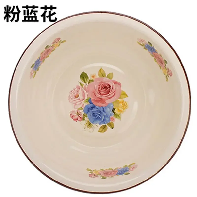 Enamel Enamel Basin Hot Water Basin Milk Bottle Soup Baby Wash Face and Basin Boutique Household Supplies Ramen Bowl Noodle