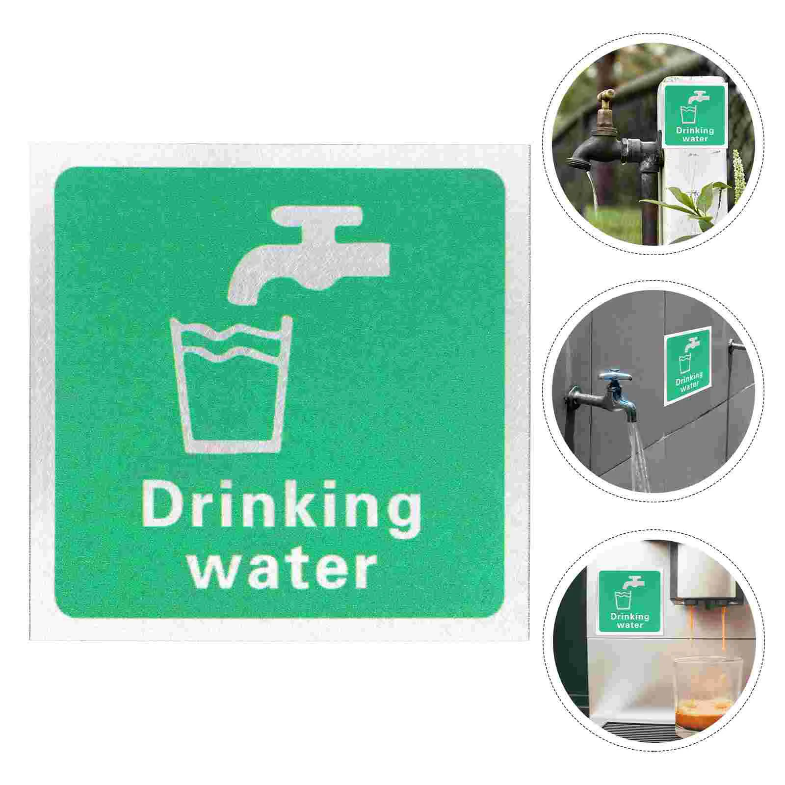 Canal de agua para beber, autoadhesivo, de calidad alimentaria, multifunción, 1000x1000x020cm, seguridad verde