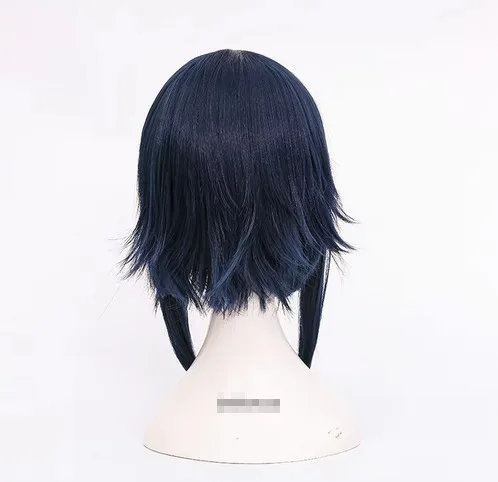 Anime Hyuga Hinata Perucas Cosplay, Cabelo sintético mix preto e azul, Festa fofa, Carnaval Role Play peruca, 2 estilos, Boné