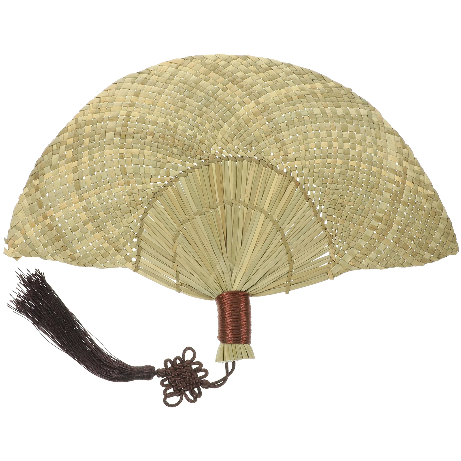 

Straw Fan Handmade Natural Cooling Decorative Fans for Summer Beach Party Vintage Design Farmhouse Style Photo Props Straw