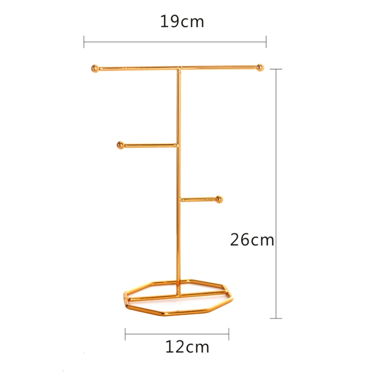 

Necklace Holder Jewelry Holder 2Pack Jewelry Organizer Stand Metal Storage Necklaces Bracelets Earrings Holder Organizer