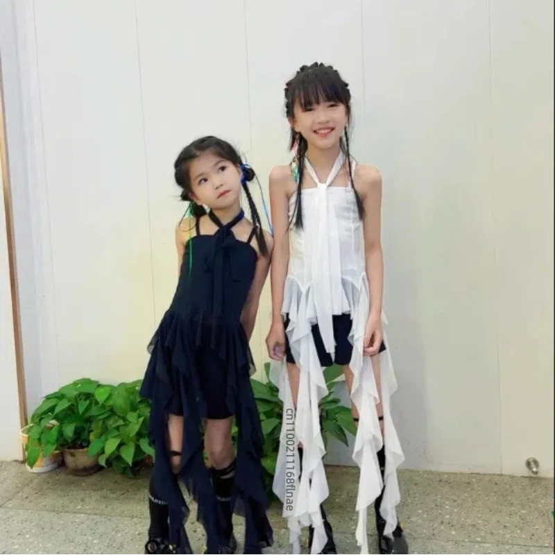Kinder Street Dance Mode Performance Kleidung Sommer Hip-Hop Kinder Kleidung Mädchen Jazz Dance Performance Set