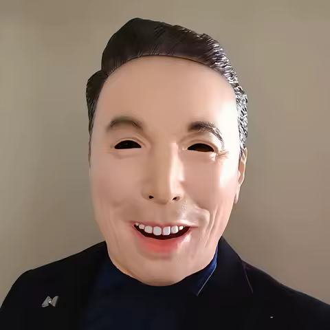 Halloween Latex Mask Elon Musk Funny Party Cosplay Costume Accessory