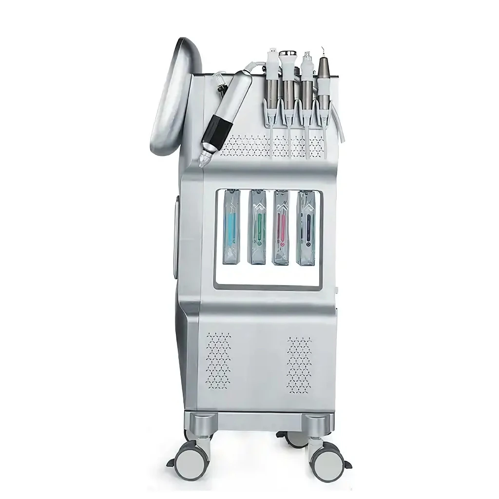 Latest 9 in 1 Aqua Peeling Dermabrasion Diomand Skin Whitening Wrinkle Removal Facial Cleaning Hydra Oxygen Jet Machine