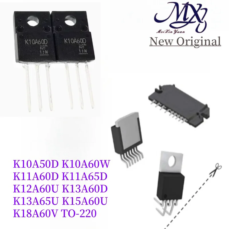 MXY 10Pcs K10A50D K10A60W K11A60D K11A65D K12A60U K13A60D K13A65U K15A60U K18A60V TO-220 10A 12A 13A 15A 18A 12A 500V 600V 650V