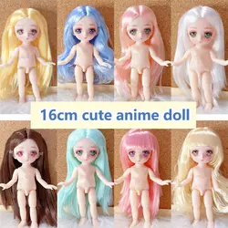 New 16cm 23cm Cute Anime Doll 1/8 Bjd Multi Joints Doll Dress Up Doll for Children