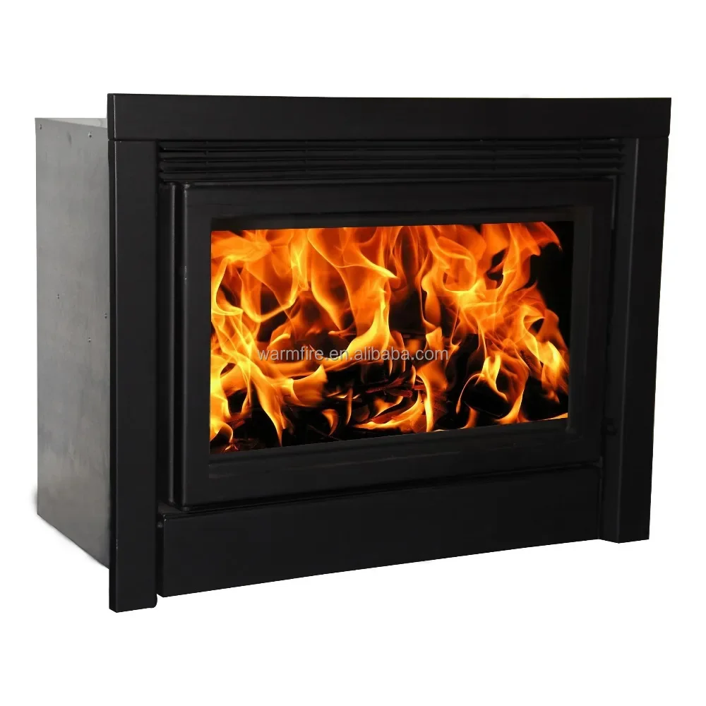 Big Power Indoor Insert Wood Long Burning Fireplace With Fans Wood Stove