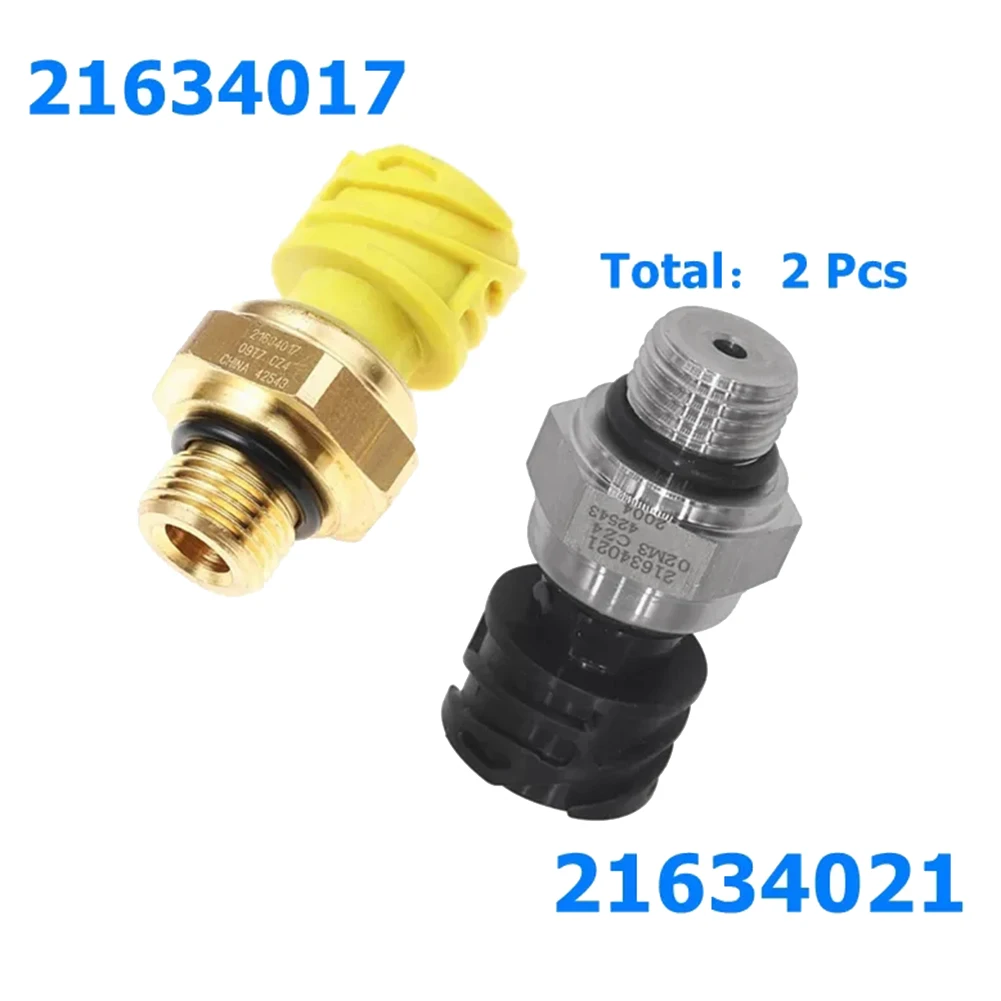 A21E-2Pcs Oil Pressure Sensor Pressure Switch Sensor Pressure Sensor 21634021&21634017 For Volvo Truck Diesel D12 D13 FH12 FM12