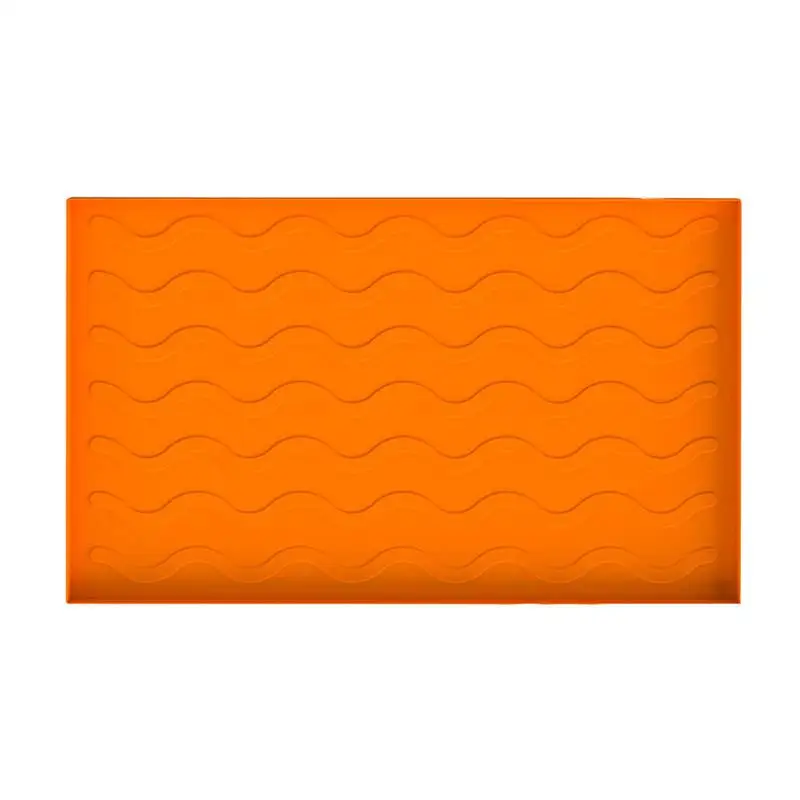 

Silicone Mat Cover Blackstones Griddle Griddle Mat All Season Cooking Surface Protective Cover Orange Made Of High-quality