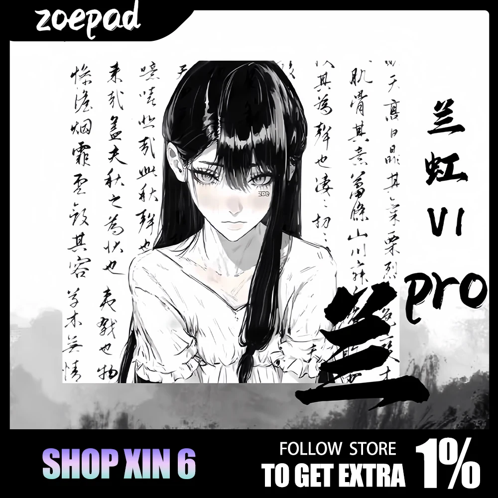 Zoepad Lan Hong V1 Pro Mousepad Esports 490*420*4mm Pixiv Esports Fps Mousepad Pc Game Accessories Gaming Mouse Pad Gamer Gifts