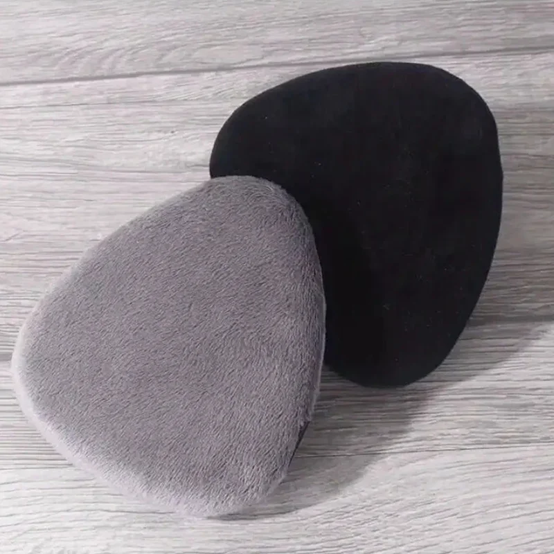 Large Drop Shape Velvet Powder Puffs Setting Loose Powder Flocking Soft Cosmetic Triangle Pointed Makeup Tool Cosmestic Puffs