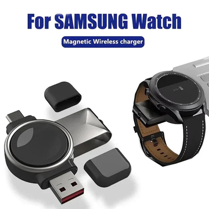 

Wireless Watch Charger Adapter USB Charging Cable Cord Stand For Samsung Galaxy Watch 8/7/6/5/4/3 Active 2 1 Watch Charging