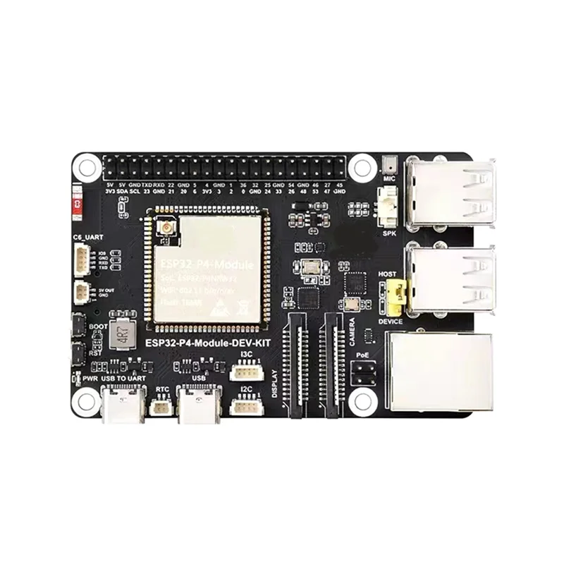 RJ45 ESP32-P4-Module With5mp OV5647 Camera Speaker Supports Forwi-Fi6/BLE POE Interface
