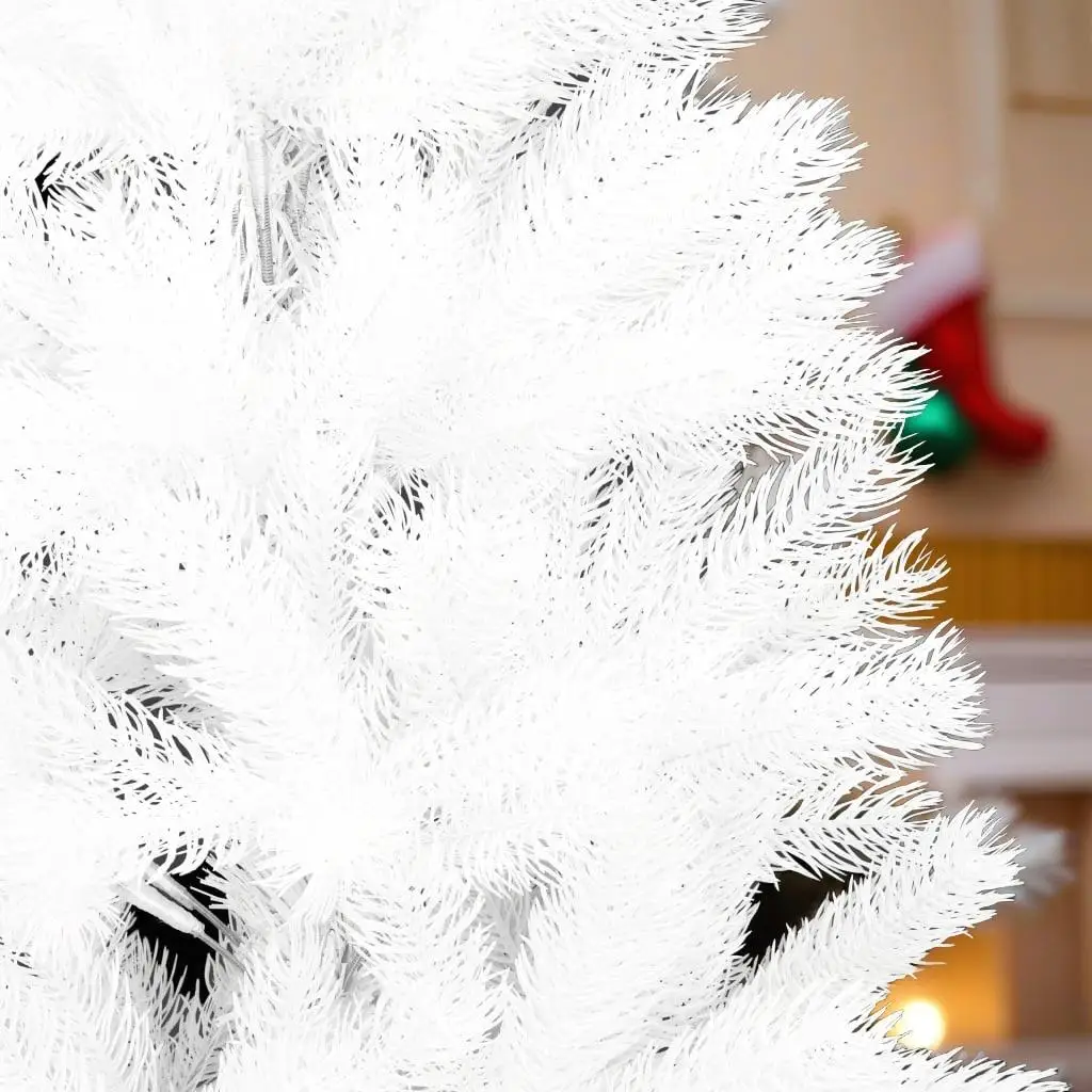 5 ft White Artificial Christmas Tree with Realistic Needles - Perfect Holiday Decor