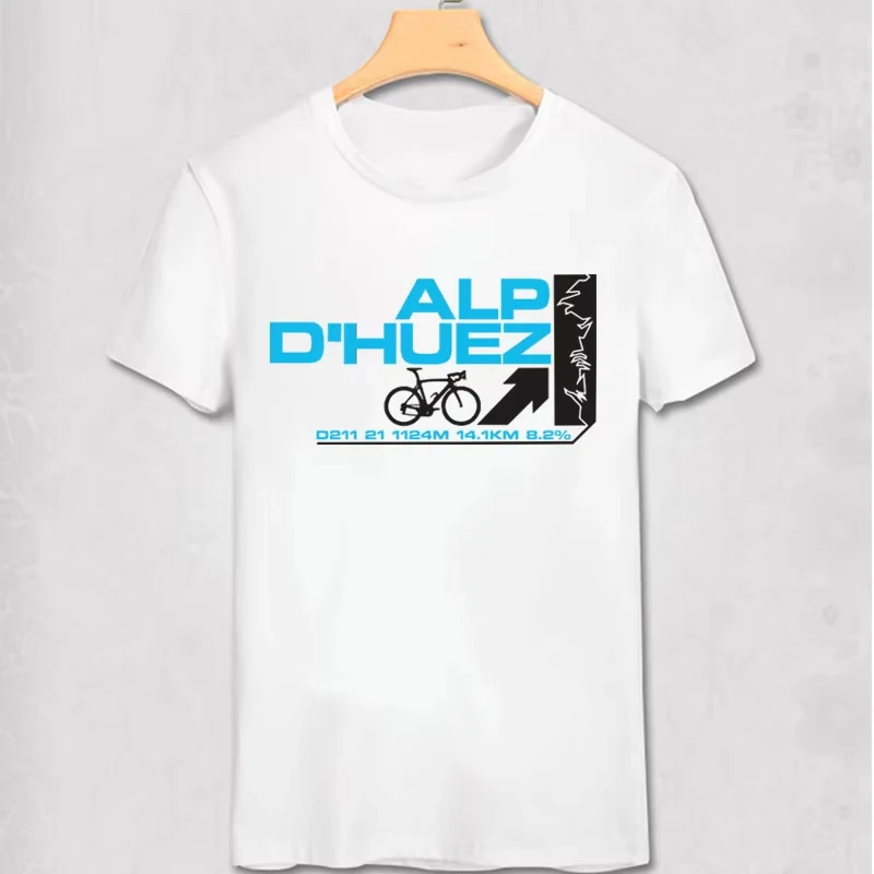 

2025 New Design Bicycle T-Shirt Top Fashion Men's and Women's Cotton Summer Boys and Girls Universal Streetwear