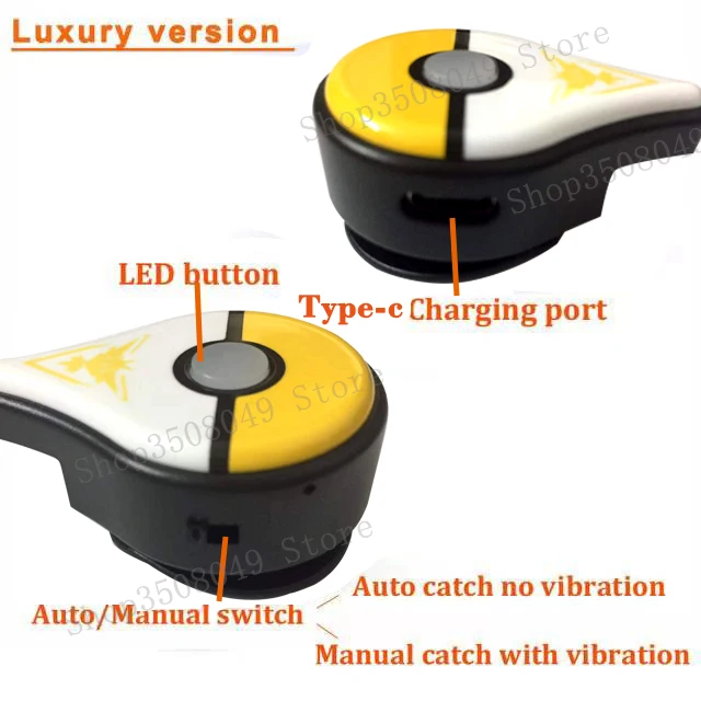 Inteligentna bransoletka z możliwością ładowania ForPokemom Go Plus Auto Catch Obsługa systemu Android i IOS Automatyczny Capturer Elves kompatybilny z Bluetooth
