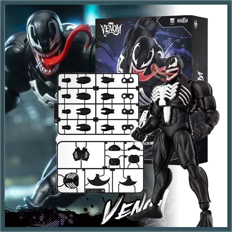 

New Original Fondjoy Venom Model Kit 1/12 Venom Action Figures Assembly Infinity Saga ABS Joint Movable Children Toys Gifts
