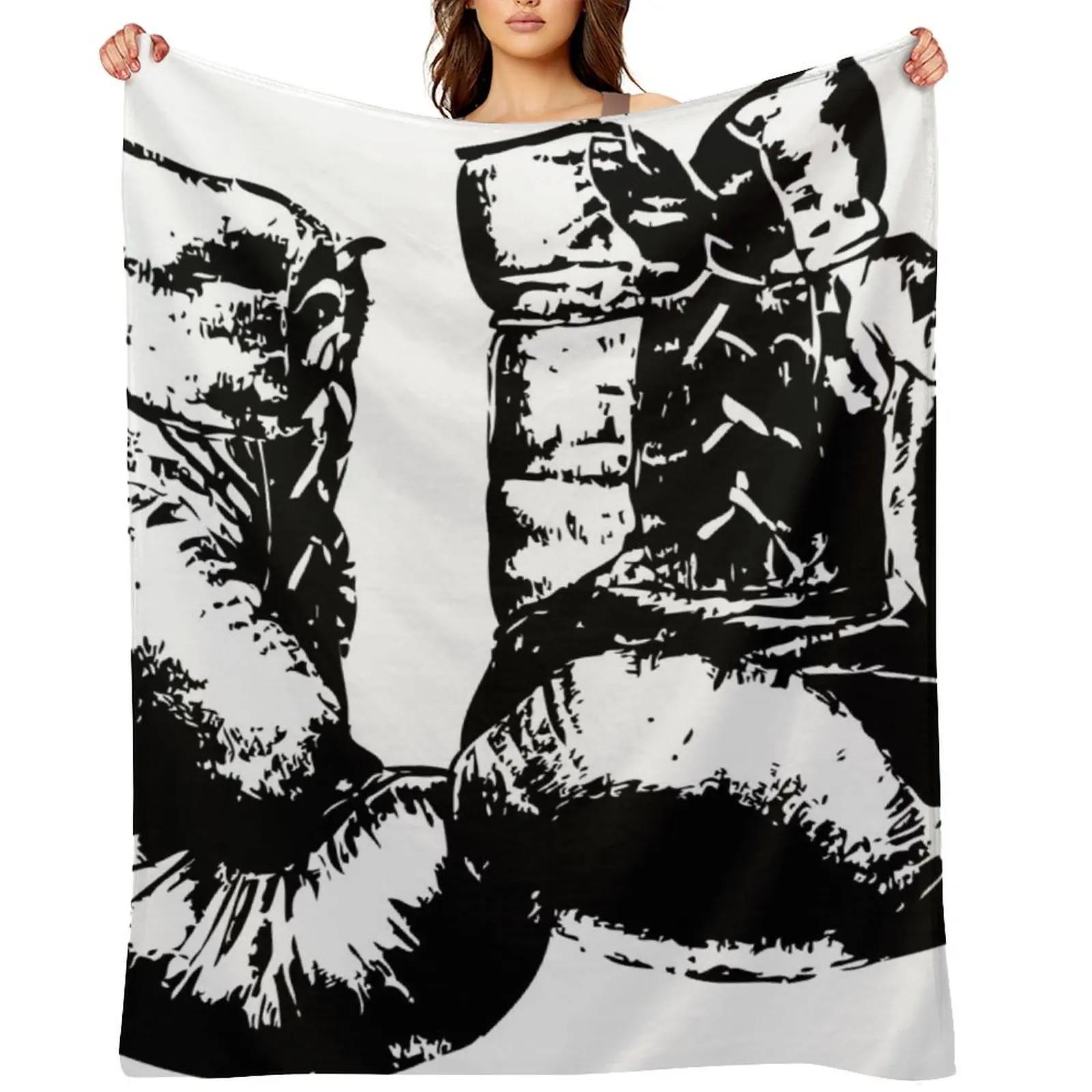 

Boxing Gloves Throw Blanket Thermal Soft Big Moving Retros Blankets