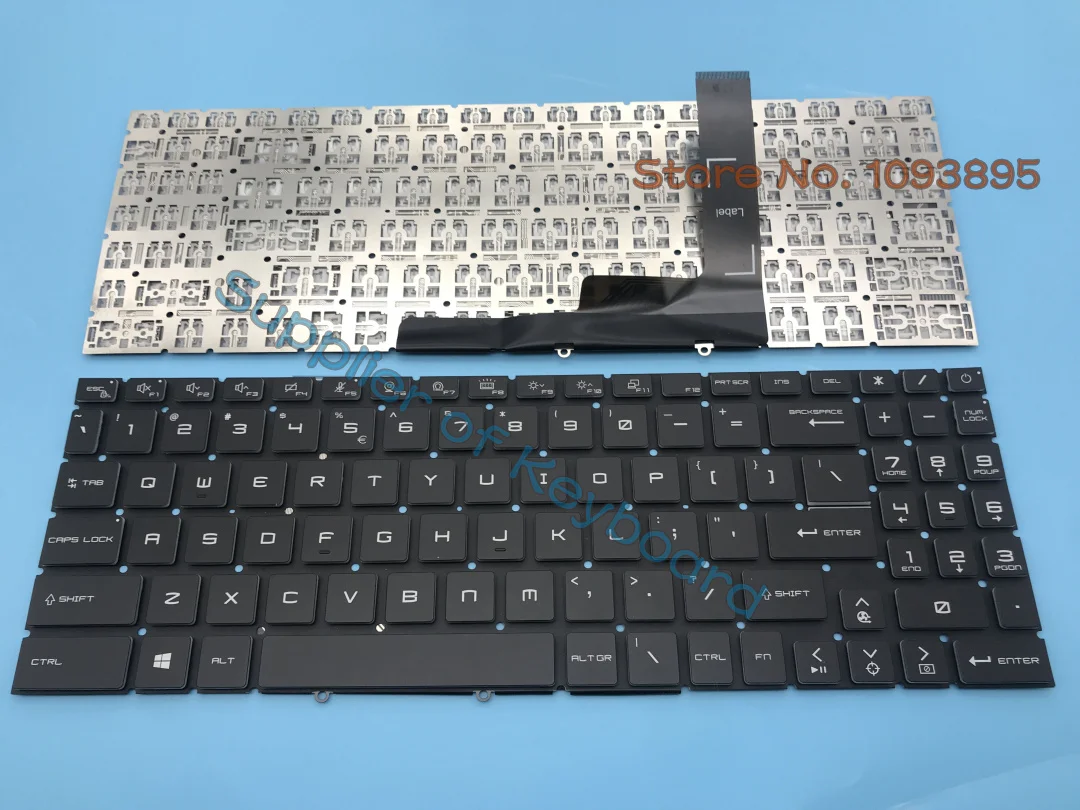 Imagem -01 - New Original para Msi Katana 11uc 11ud 11ue 11uc 11uk 11ug 12ud 12ud 11uk 12uc Teclado Inglês Chave de Cristal new original para msi katana 11uc 11ud 11ue 11uc 11uk 11ug 12ud 12ud 11uk 12uc teclado ingles chave de cristal 01