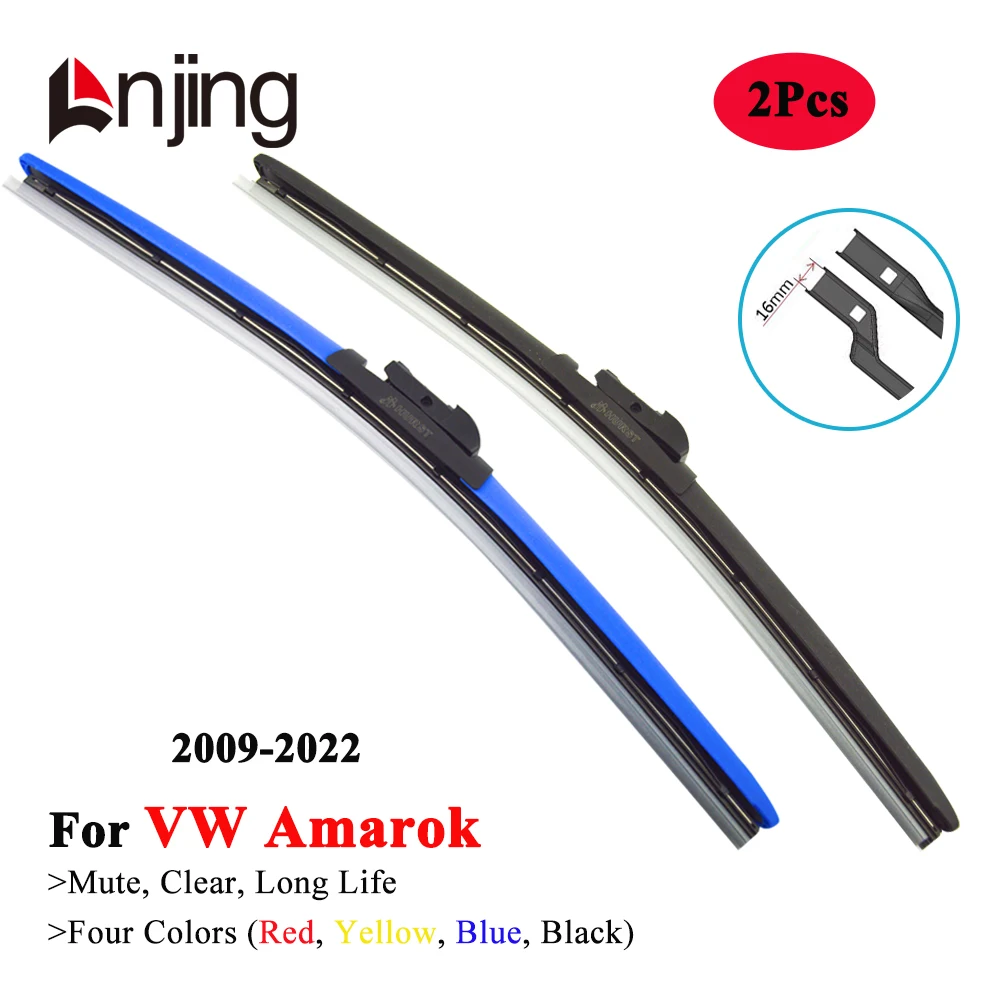 

LNJING Colorful Hybrid Wiper Blades For VW Volkswagen Amarok Pick Up 2010 2011 2012 2013 2014 2015 2016 2018 2019 2020 2021 2022