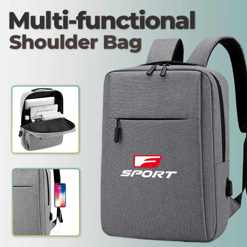 

Автомобильный логотип, USB перезаряжаемая сумка на плечо, водонепроницаемый рюкзак для ноутбука Lexus CT200h ES250 ES300h IS250 IS200 GS300 GS460 GX470