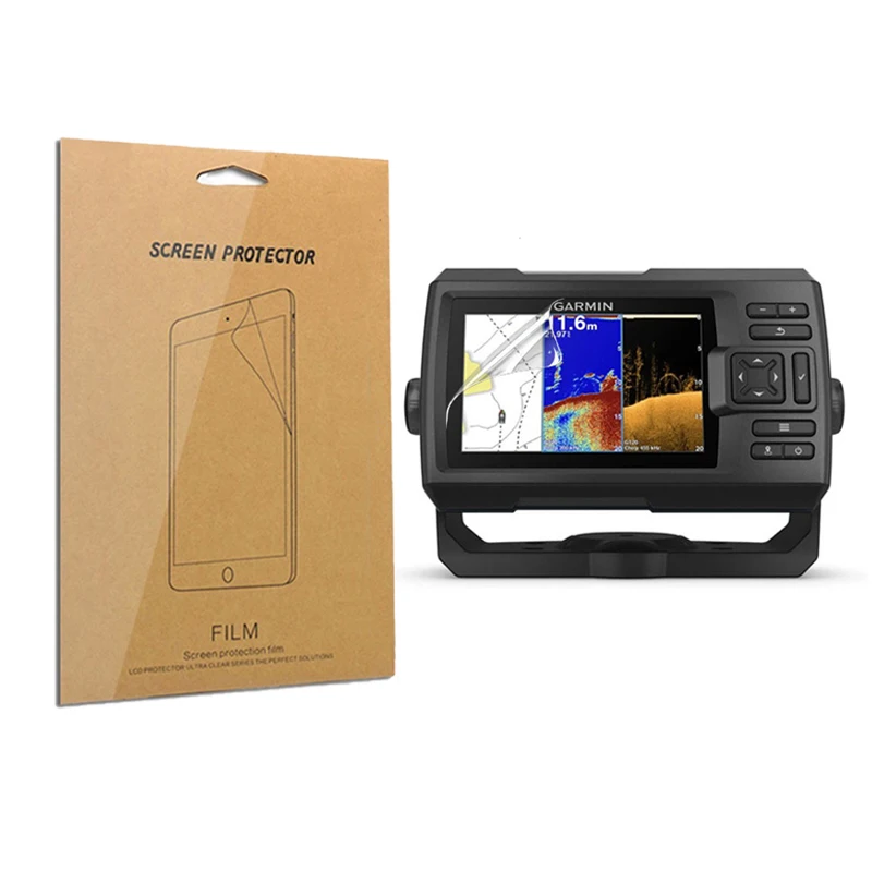 Protector de pantalla LCD de 3 piezas para Garmin Striker Plus 5cv GPS, película protectora antiarañazos