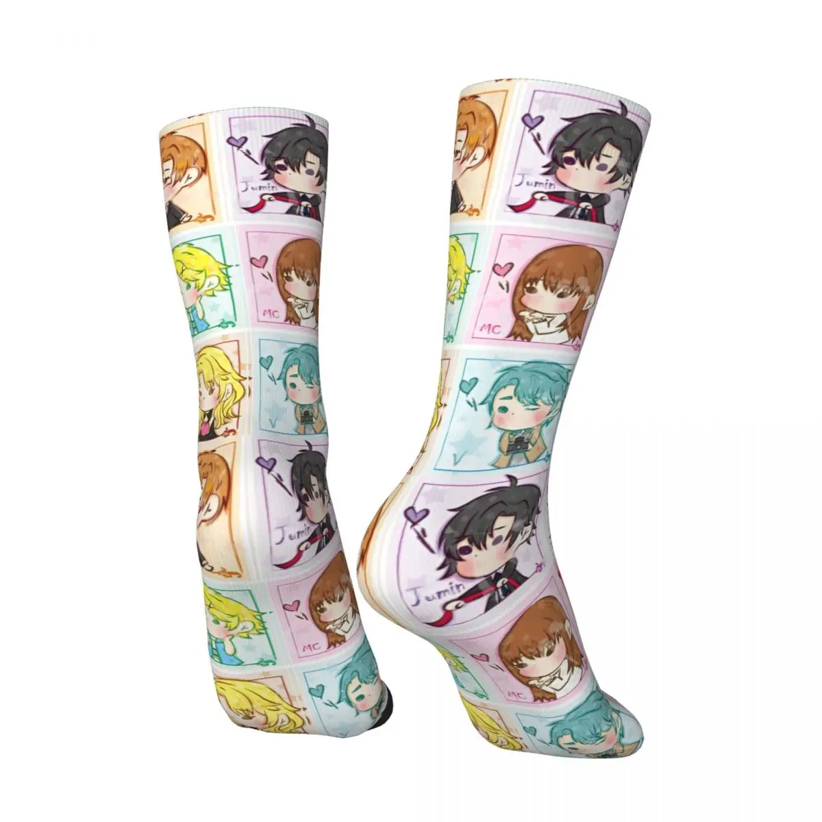 Mystic Messenger Game Socks Autumn Stockings Modern Men Breathable Socks Pattern Cycling Anti-Slip Socks