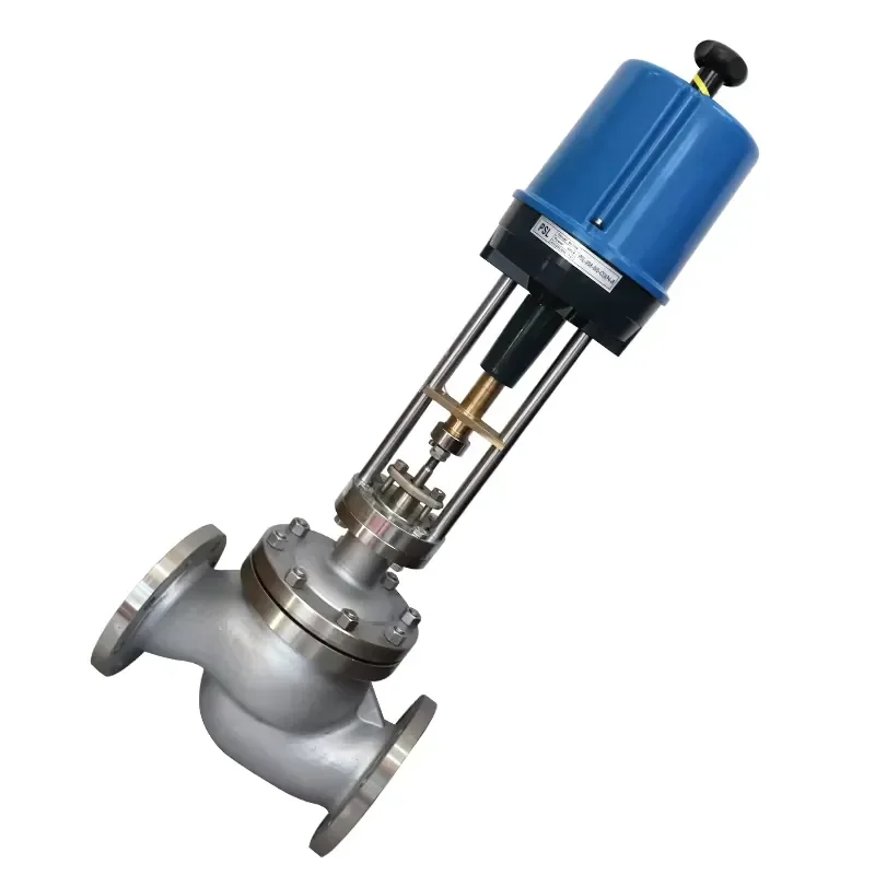 ZDLP-16P Mini 2-Way Electric Actuator Flanged SS304 Stainless Steel Manual Single Seat Water-Operated Motorized Flow Valve