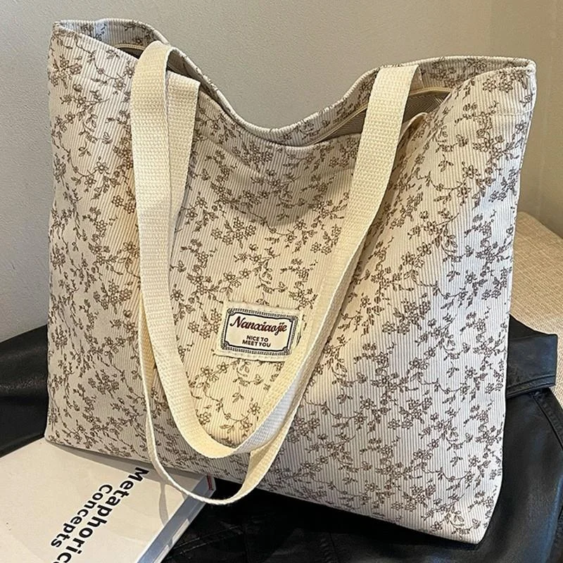 

2026 New Commuter Canvas Tote Bag Women's Convenient Outdoor Mommy Bag Student Tutoring Single Shoulder Handheld Bag