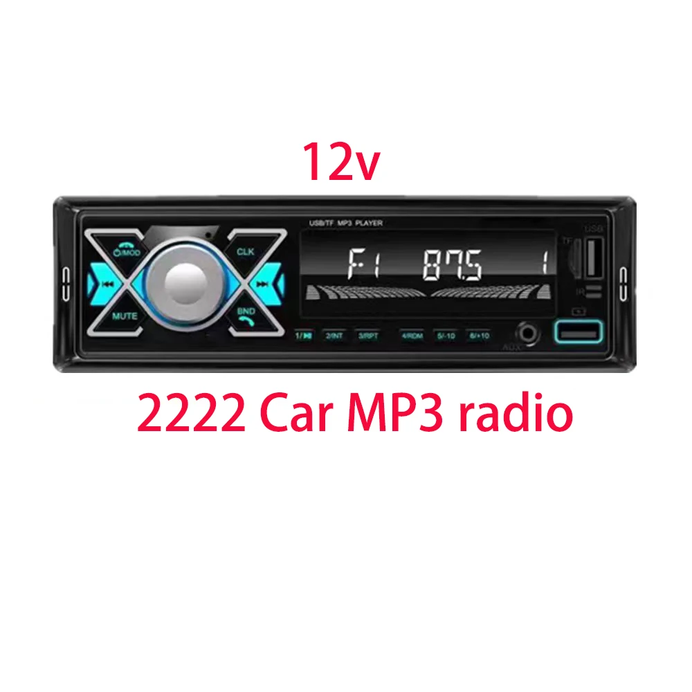 

2222 Car Radio Stereo FM Aux Input Receiver USB 12V Car MP3 USB Multimedia Autoradio Player