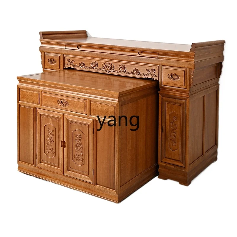 

Lmm household offering table incense case Buddhist table household simple solid wood offering table