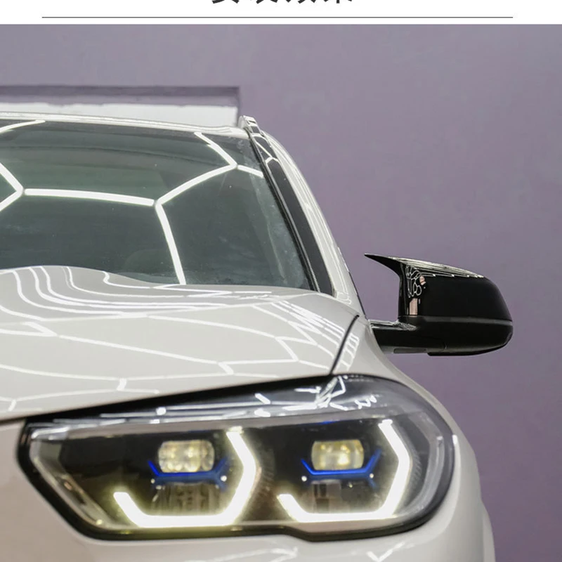 bmw-x3-g01-x4-g02-x5-g05-x6-g06-x-g07-2018-2021-abs製-ドアサイドウイングミラーカバー-バックミラーキャップ-アクセサリー-カースタイリング-2個セット