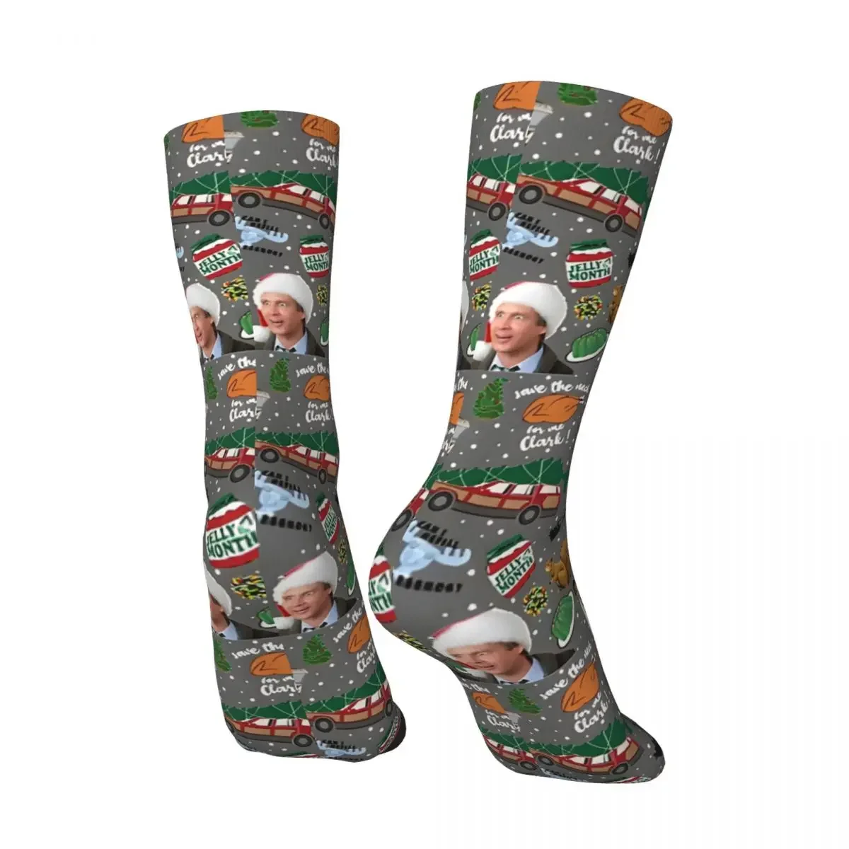 Lampoons Christmas Vacation Men's Socks Vintage Harajuku Street Style Novelty Pattern Crew Sock