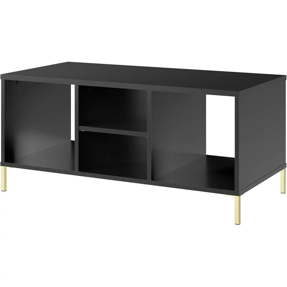 Storage Coffee Table from Essence Collection, Black Stipple Finish for Living Room