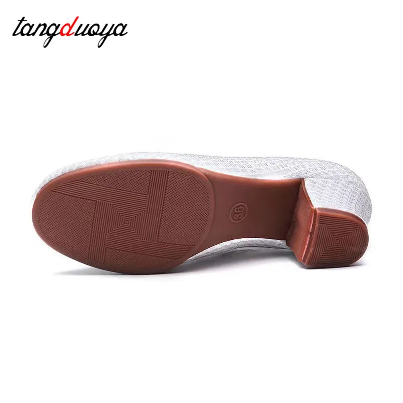 Chaussures de Jazz et de danse latine pour femmes, baskets modernes de Tango, pour salle de bal et entraînement, talons hauts de 5 cm/3.5cm