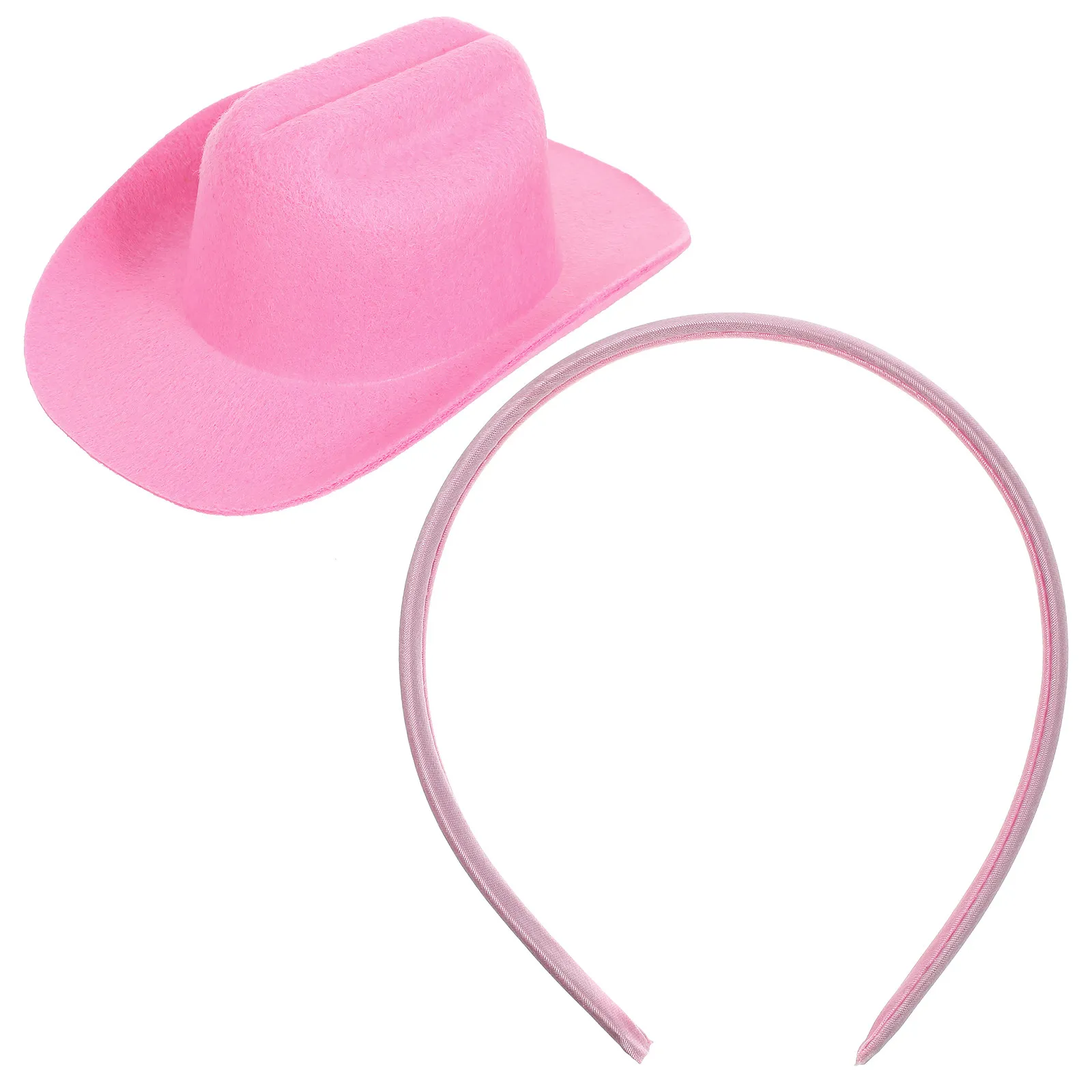 

Cowboy Hat Headband for Women Mini Style Party Wear Comfortable Elastic Fun Festival Cosplay Hair Accessory Cowboy Hat Headband